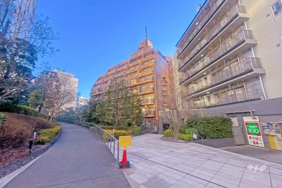 ライオンズガーデン新宿の外観（南西側から）