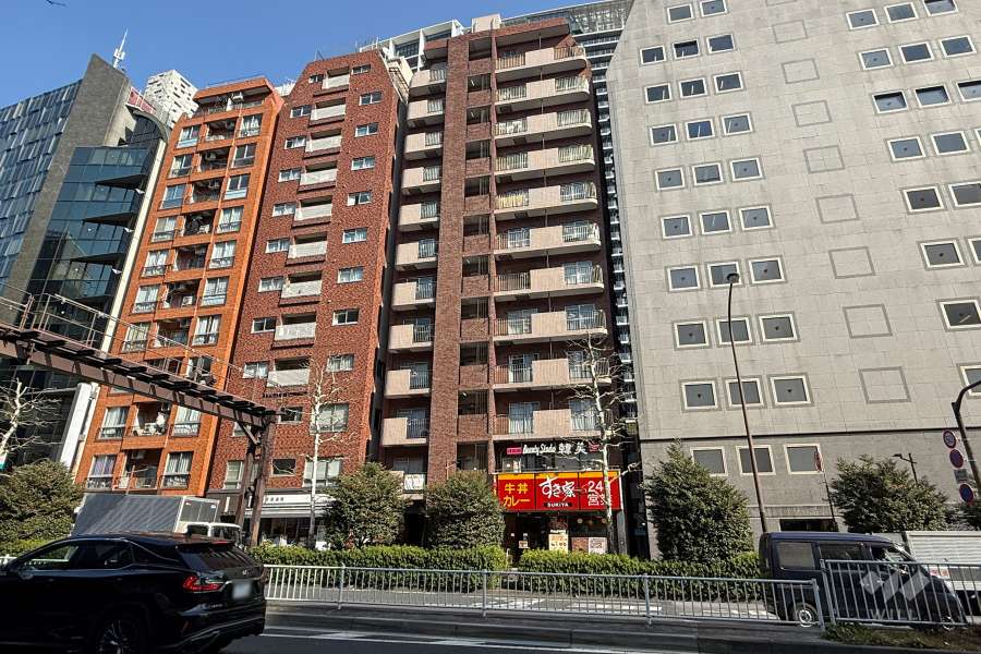 シルバーマンション新宿の外観（南西側から）