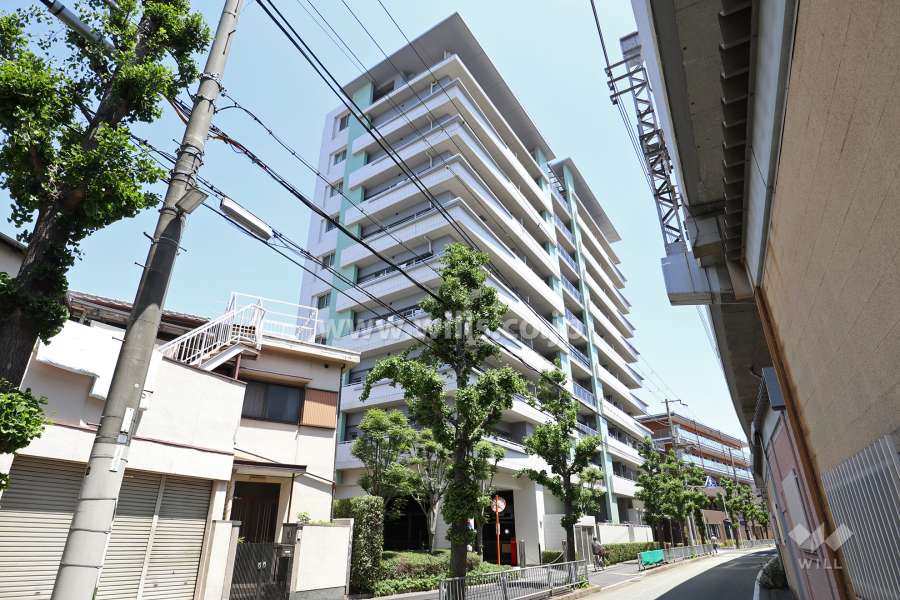 エーベル杭瀬の外観(南西側から)