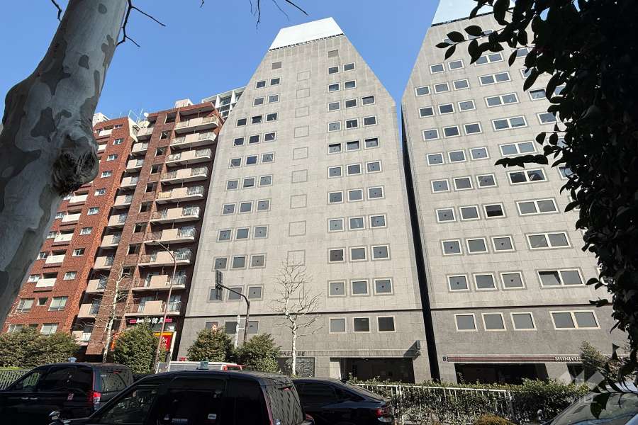 ラ・ベルティ新宿の外観（南西側から）