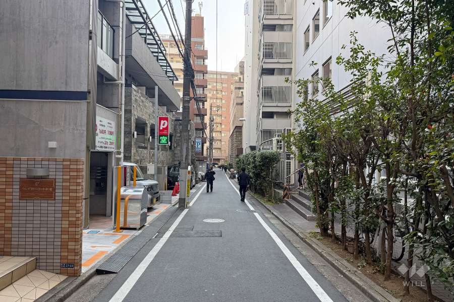 敷地東側の前面道路　