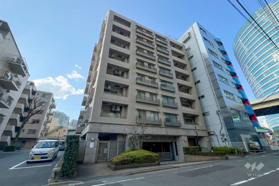 プリンスハイツ飯田橋の外観（南東側から）