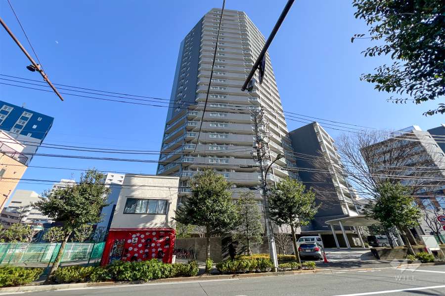 神楽坂アインスタワーの外観（北側から）