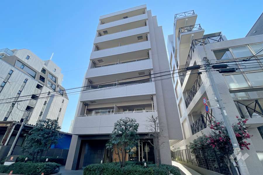 サンライズ神楽坂（水道町）の外観（北西側から）