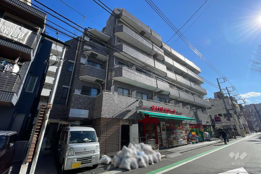 サンセール神楽坂の外観（北西側から）