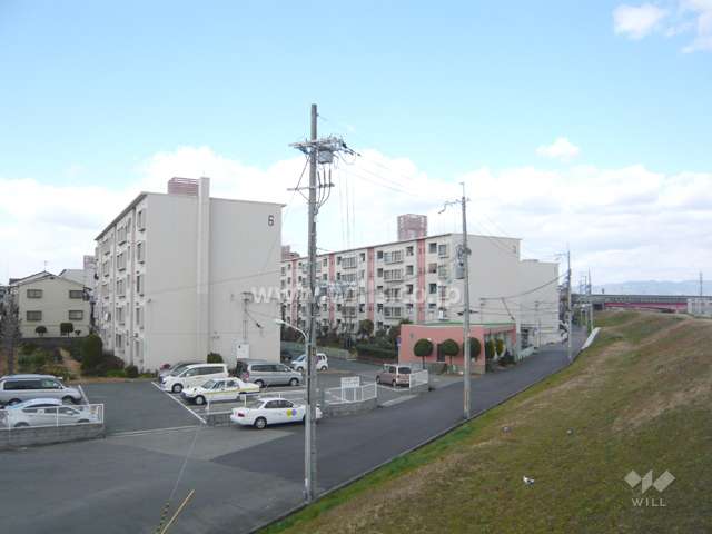 東園田団地の全景