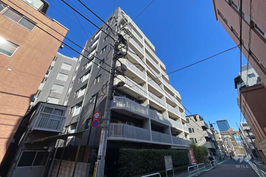 クレヴィア神楽坂の外観（南西側から）