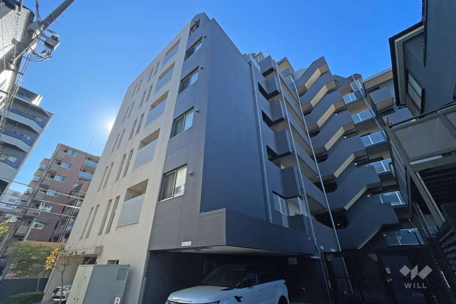 クレヴィア神楽坂の外観（北東側から）