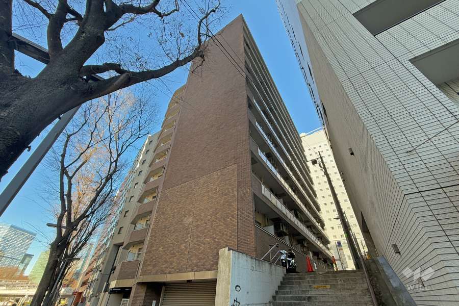 トーカン新宿第2キャステールの外観（南西側から）