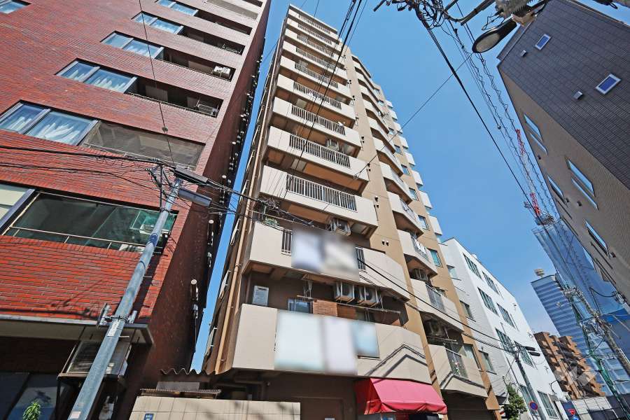 藤和西新宿コープの外観（南西側から）