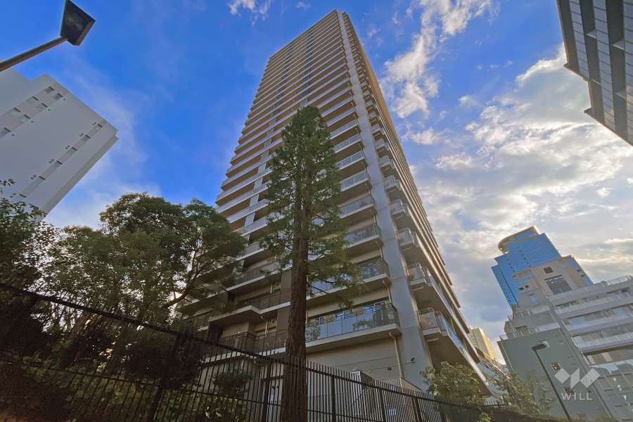 パークタワー西新宿エムズポートの外観（北西側から）