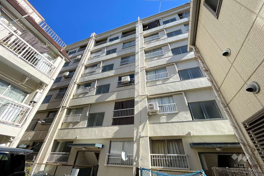 高田馬場ローヤルコーポの外観（西側から）