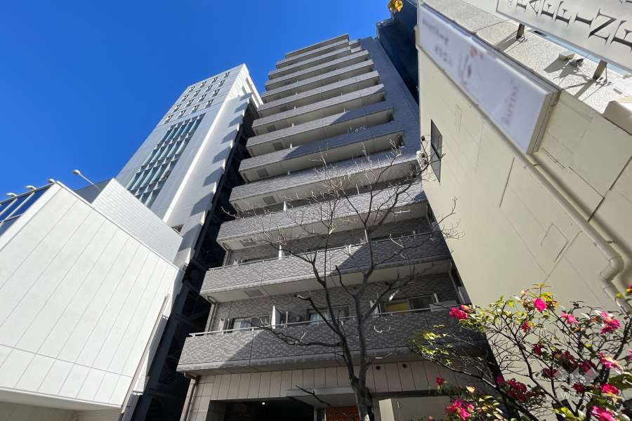 スカイコートヴァンテアン早稲田の外観（西側から）