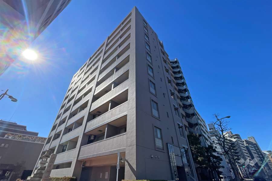 日神デュオステージ早稲田の外観（北東側から）