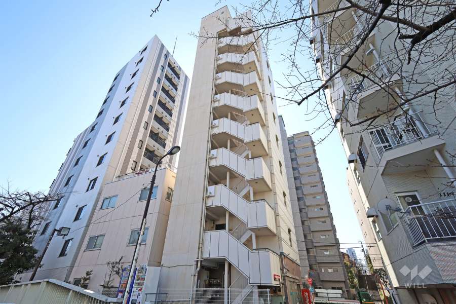 レイズビル高田馬場の外観（北西側から）