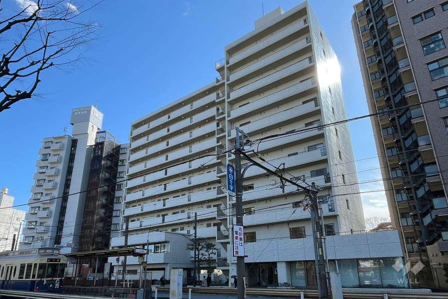 サンファミール西早稲田の外観（北西側から）