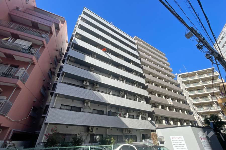藤和シティコープ早稲田の外観（南側から）