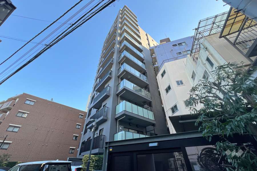 セントラルレジデンス西早稲田の外観（北西側から）