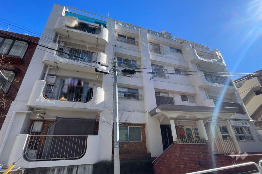 マンション高田馬場の外観（北西側から）