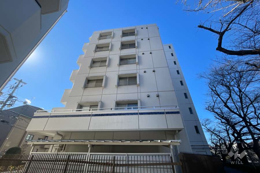 フジタ早稲田マンションの外観（東側から）