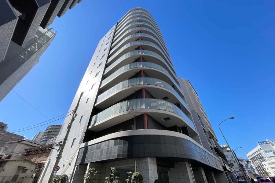 シェフルール西早稲田ラヴィーナの外観（北東側から）