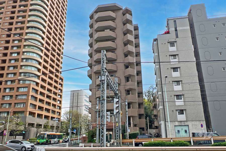 ネオマイム西早稲田パークスの外観（北側から）