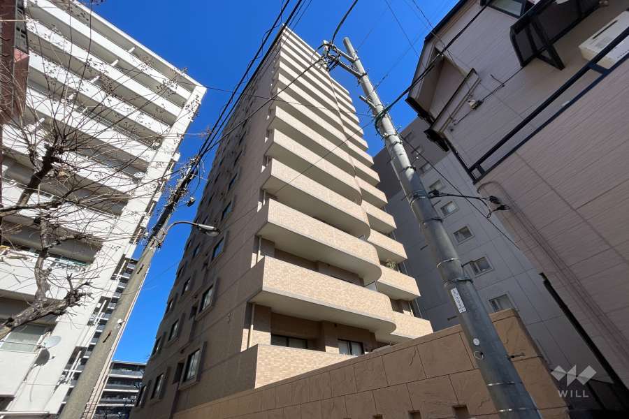 ヴィルヌーブ西早稲田の外観（南西側から）