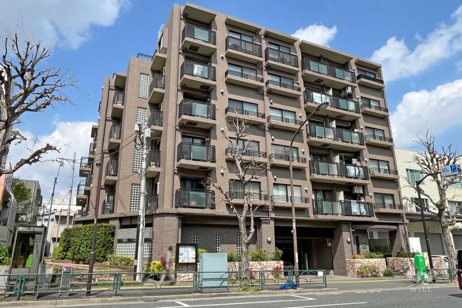 プリンスハイツ西早稲田の外観（南西側から）