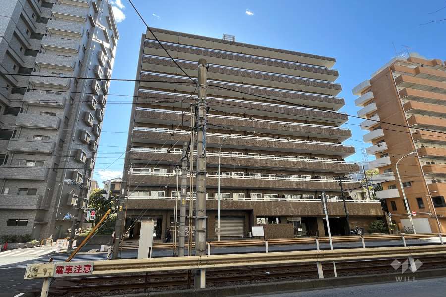 早稲田セントラルハイツの外観（北東側から）