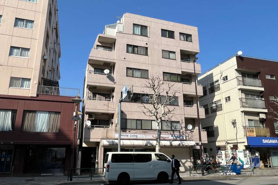 ファイブ早稲田の外観（南西側から）