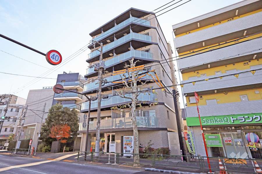 ディアレイシャス落合南長崎の外観（北西側から）