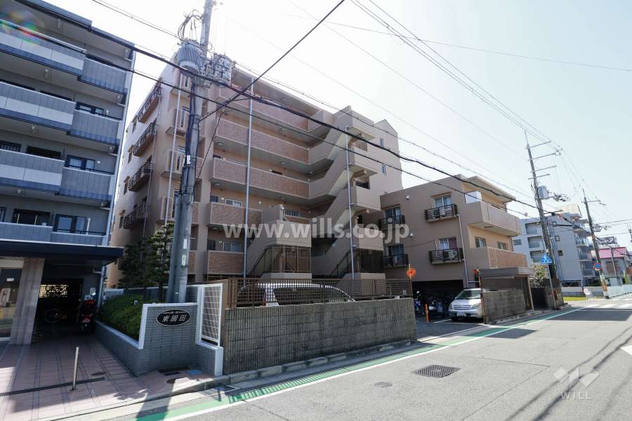 グローバル東園田の外観(北東側から)