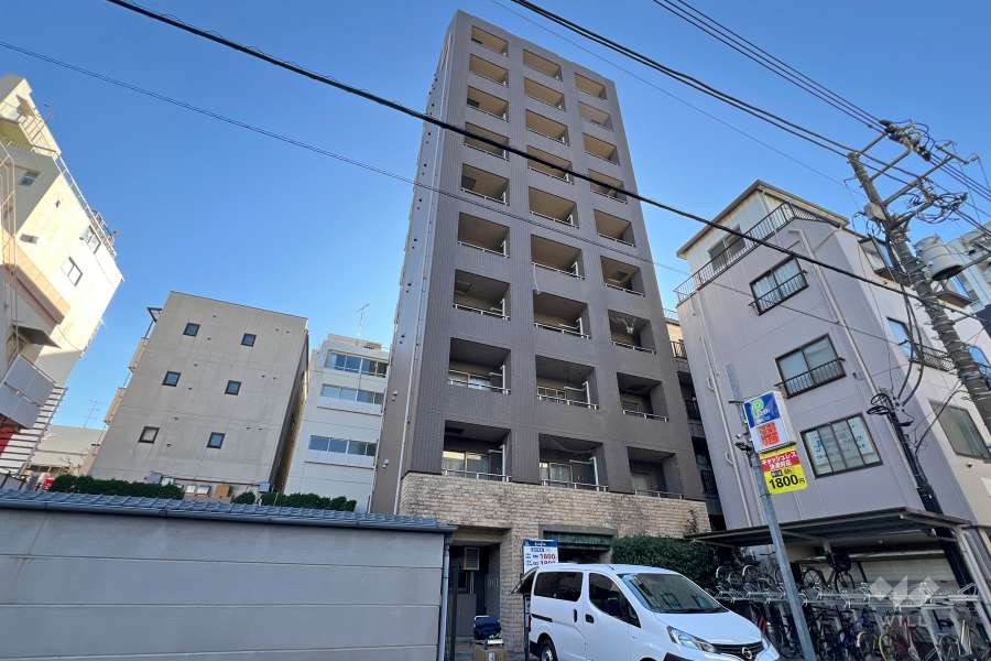 OLIO早稲田の外観（北東側から）
