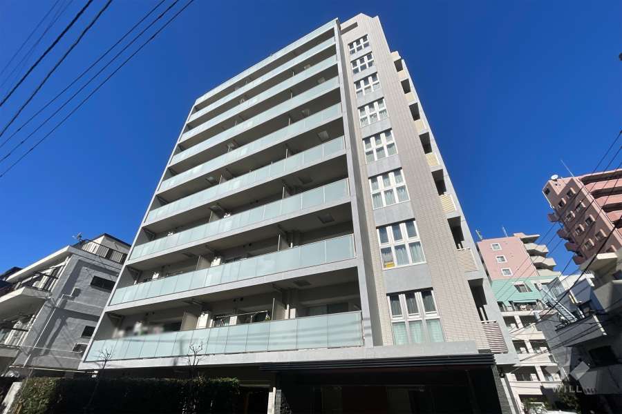 アージョ早稲田の外観（南東側から）