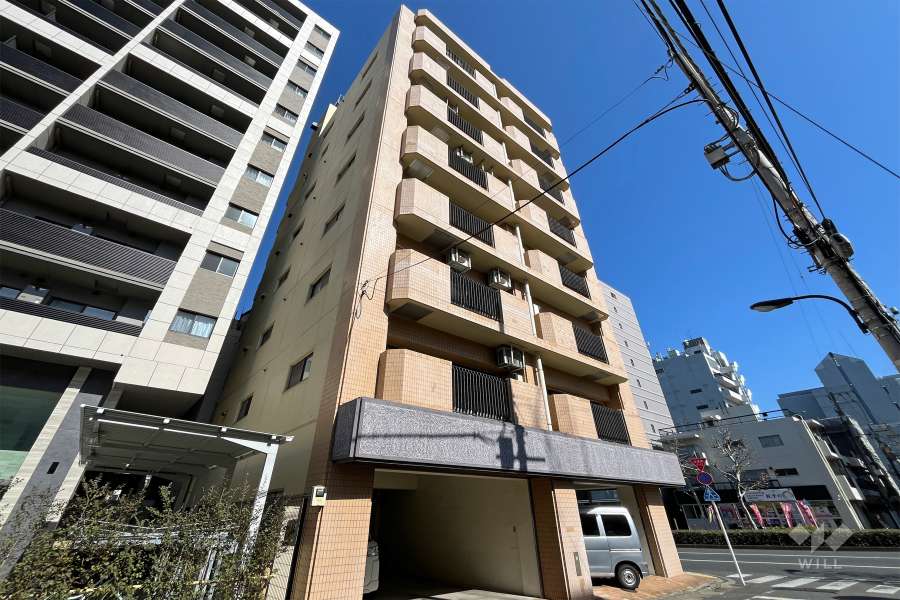 メゾンルグラン早稲田の外観（南西側から）