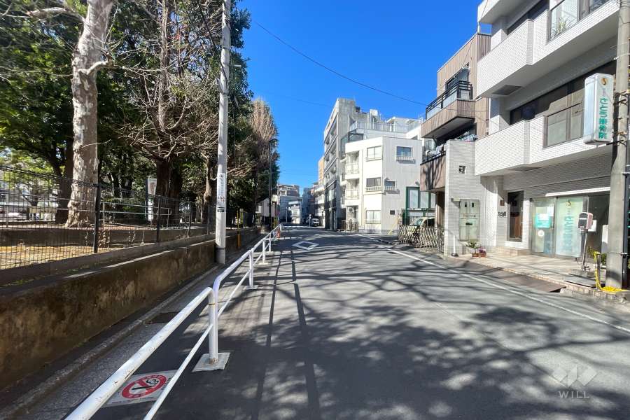 敷地南側の前面道路　