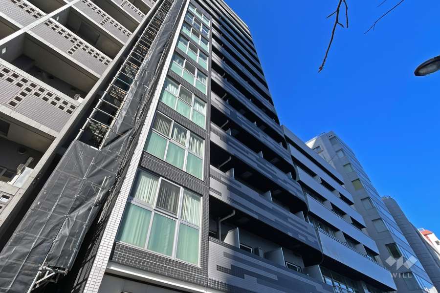 アクサス東新宿アジールコートの外観（南東側から）