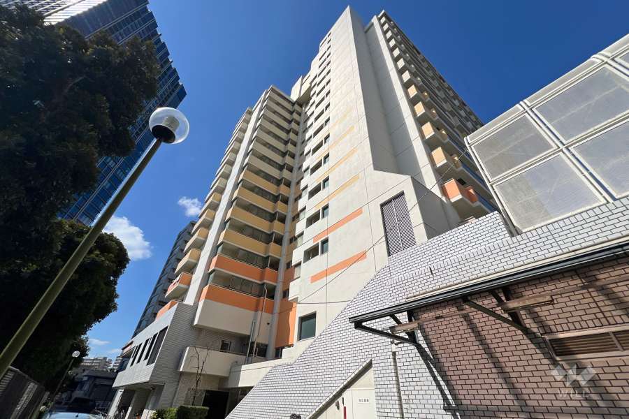 ニュータウンオークボA棟の外観（南東側から）