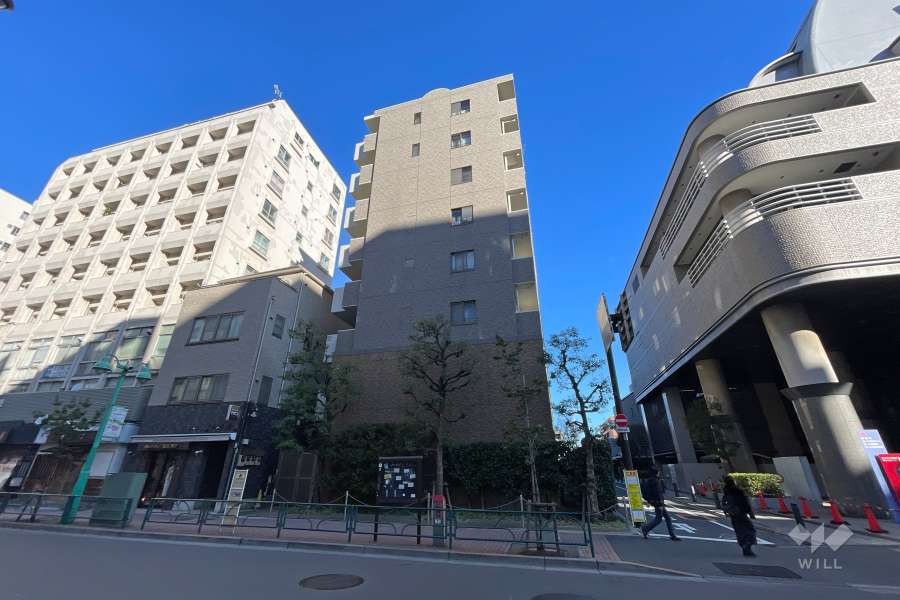 メゾンエクレーレ新宿西戸山の外観（南東側から）