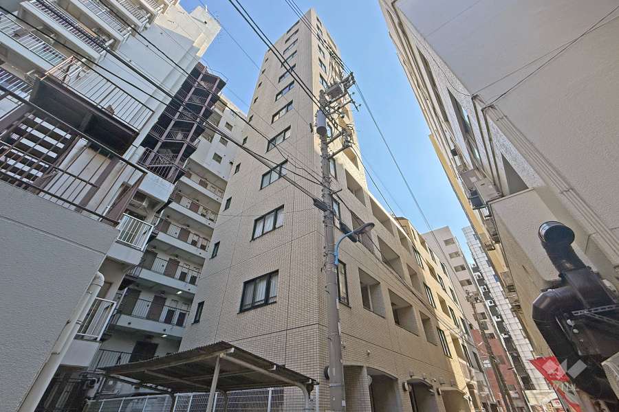 アルカーデンシティリンクス新宿の外観（北西側から）