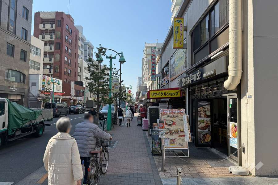 敷地南側の前面道路　