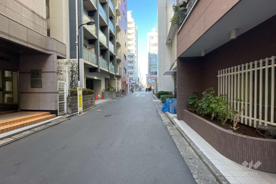 敷地南側の前面道路