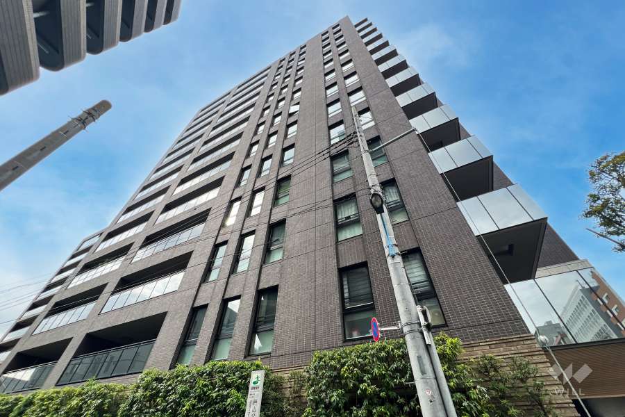 ウエリス新宿早稲田の森の外観（南側から）