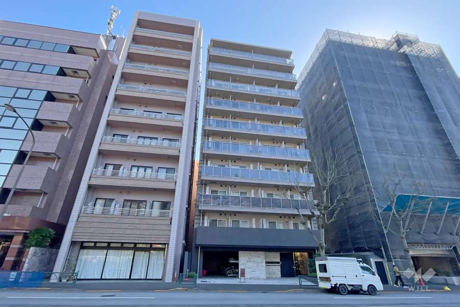 ガーラプレシャス神宮外苑の外観（北東側から）