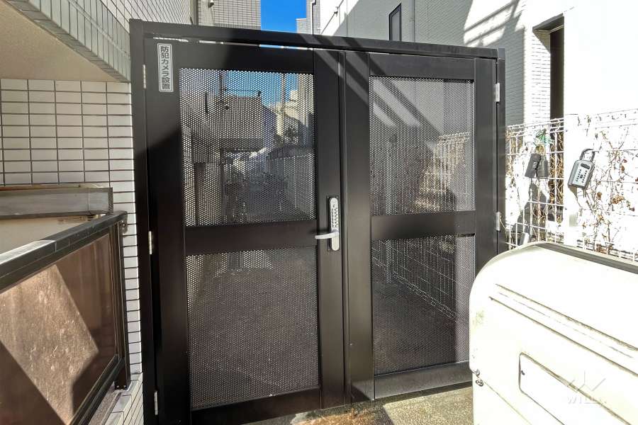 駐輪場の出入り口