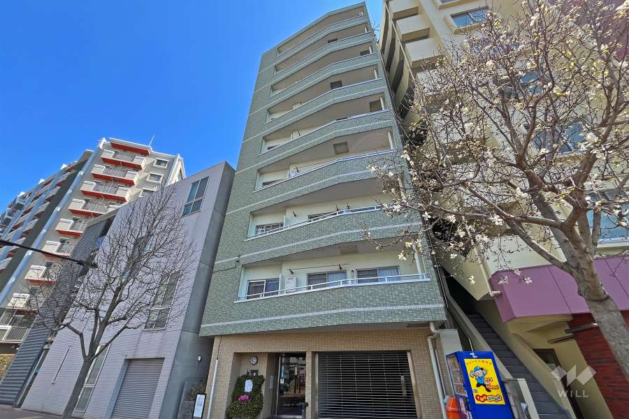 中銀落合マンションの外観（西側から）