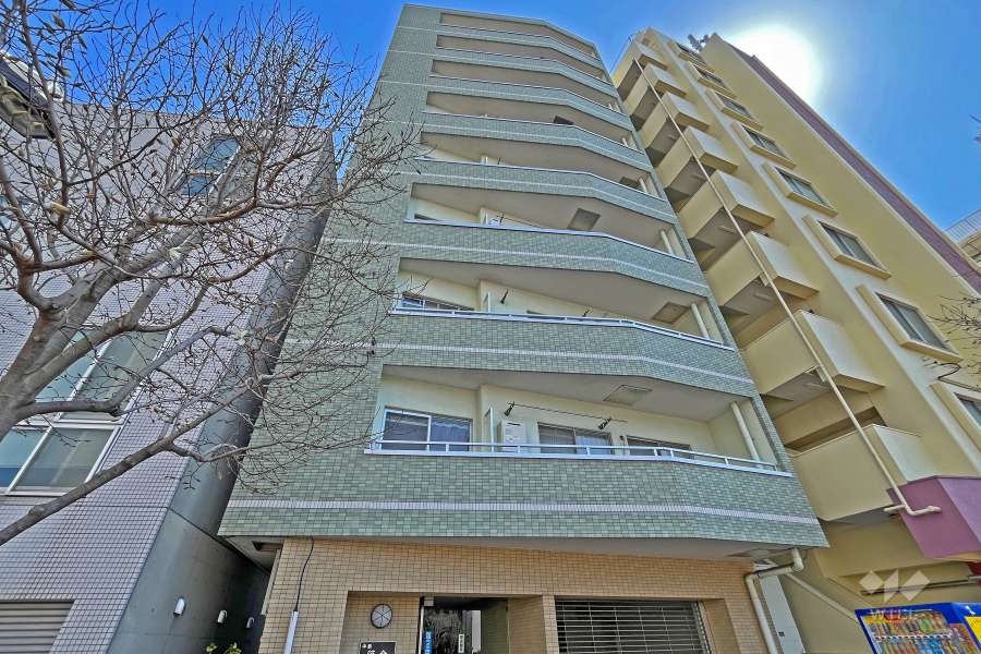 中銀落合マンションの外観（北西側から）