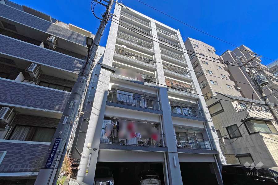 城見マンションの外観（南西側から）