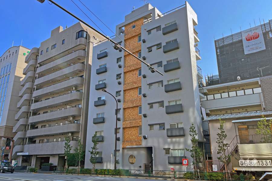 城見マンションの外観（北西側から）