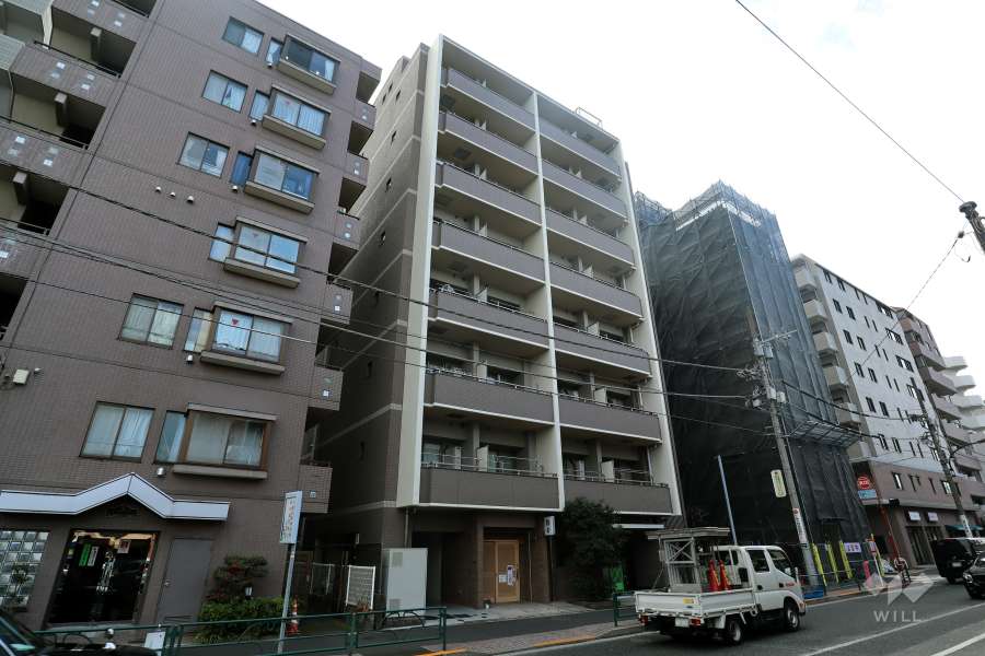 デュオステージ新宿中落合の外観（北東側から）